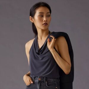 By Anthropologie Cowl Neck Halter